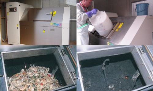 生ゴミ処理機導入し燃やす事なく処理。